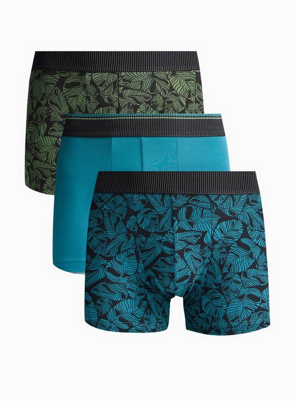 Palm Tree Print Hipster Boxers 3 Pack XL